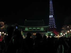 増上寺と東京タワー　
